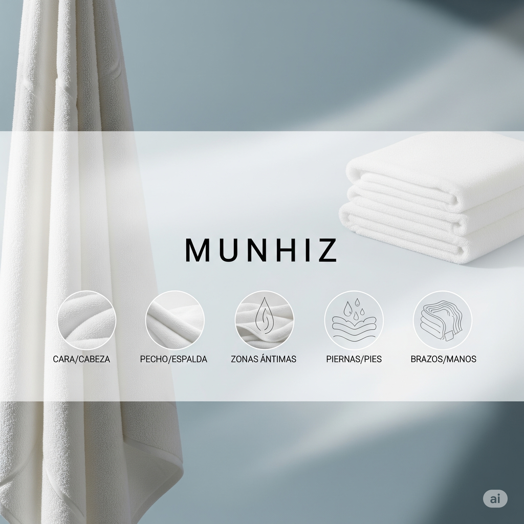 3 x 4 Toallas MUNHIZ = 76,50€ + PORTES GRATUITOS - 25% DESCUENTO